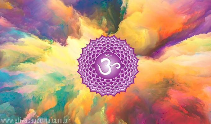Significados da Cor do Chakra Coroa - Ativação do Terceiro Olho
