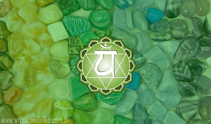 Pedras do Chakra Cardíaco - Anahata - Ativação do Terceiro Olho
